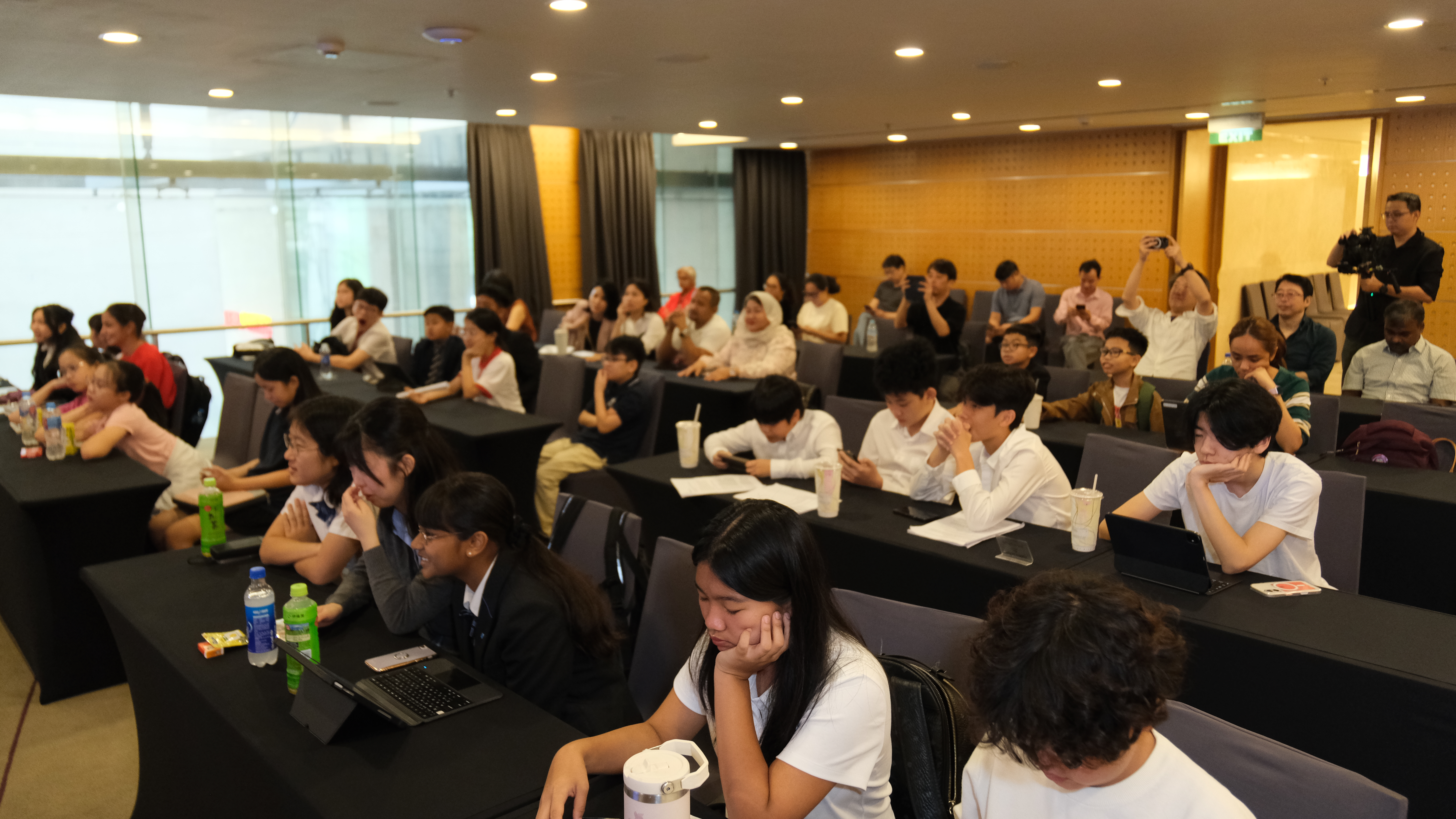 Youths participating in confidence workshop